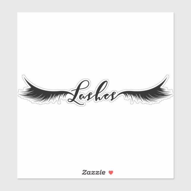 Eyelashes Lashes Brows Makeup Eyes Logo Type (Sheet)