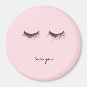 Eyelashes love you magnet