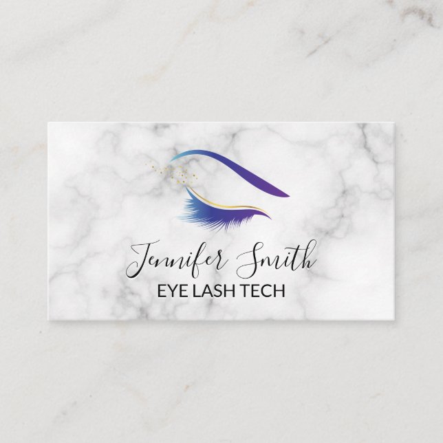 Eyelashes Makeup Artist Marble Loyalty (Front)