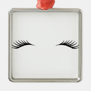 Eyelashes Metal Tree Decoration