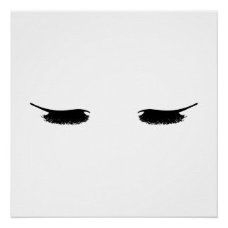 Eyelashes Modern Chic Poster