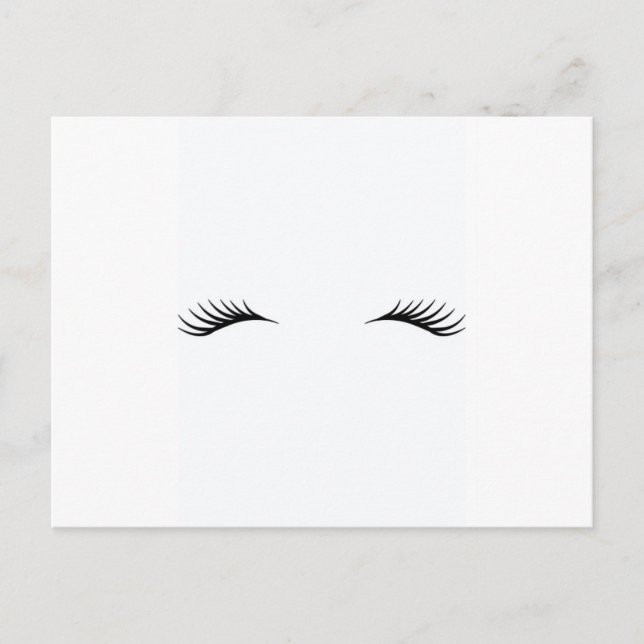 Eyelashes Postcard (Front)