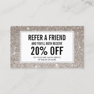 Eyelashes with Silver Glitter Salon Referral