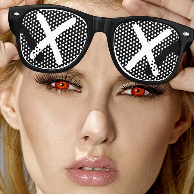 Eyeless XX eyes retro Shades /Fun Party Sunglasses (Creator Uploaded)