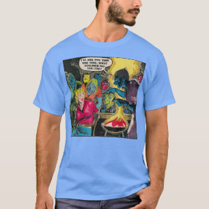Eyeliner Make Up Ghoul Halloween Witch T-Shirt