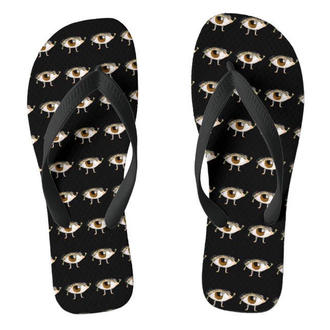 Eye'm Watching You Flip Flops (Footbed)