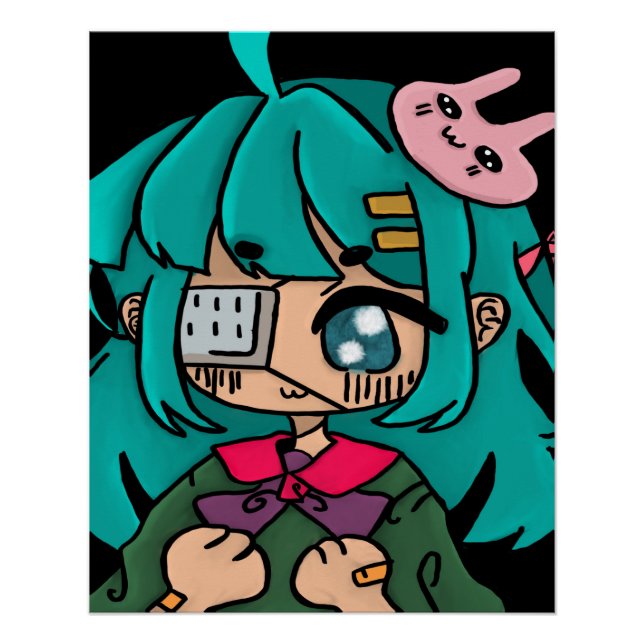 eyepatch girl poster (Front)