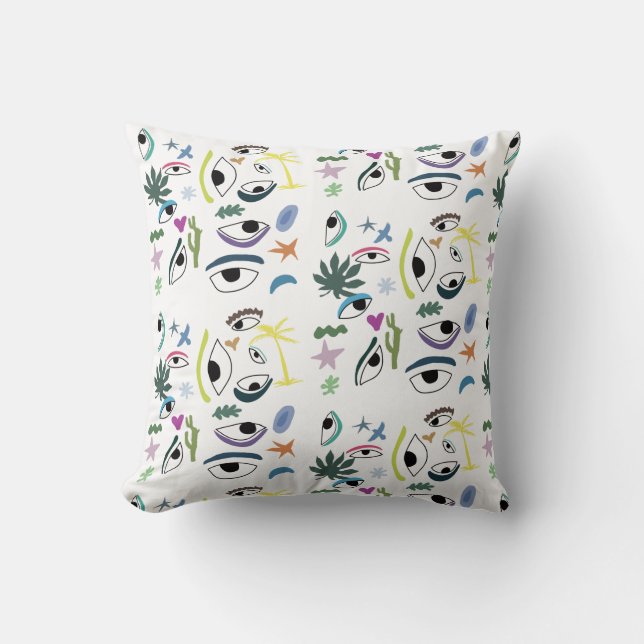 Eyes Abstract Art Pattern  Cushion (Front)
