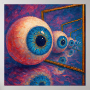 “Eyes Beyond Forever" - A Surreal Portrait Poster