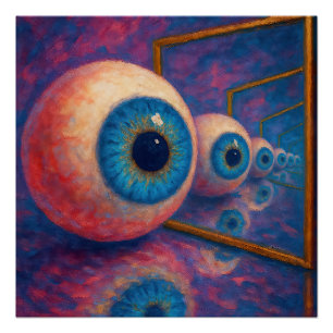 “Eyes Beyond Forever" - A Surreal Portrait Poster