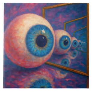 “Eyes Beyond Forever" - A Surreal Portrait Tile