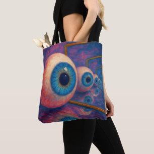 “Eyes Beyond Forever" - A Surreal Portrait Tote Bag