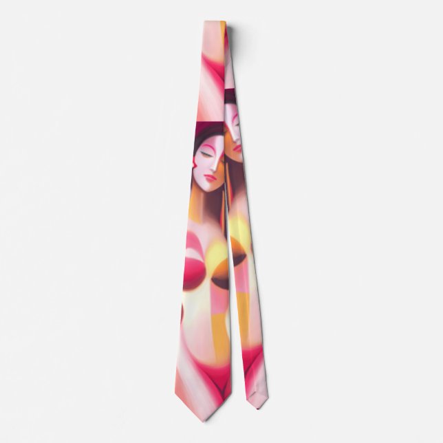 Eyes Closed Female Posing Thunder_Cove Tie (Front)