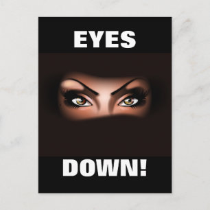 EYES DOWN! POSTCARD