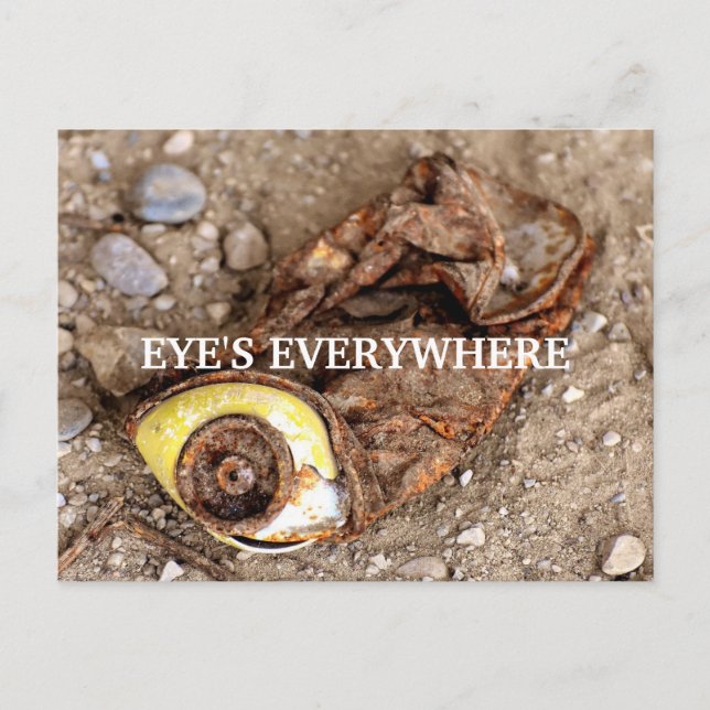 Eye's everywhere postcard (Front)