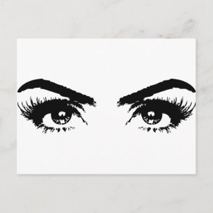 Eyes, Eyebrows & Eyelashes Postcard