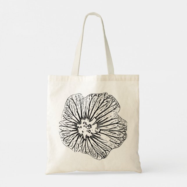 Eyes flower tote bag (Back)