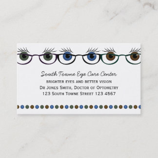 Eyes in Spectacles Appointment Card