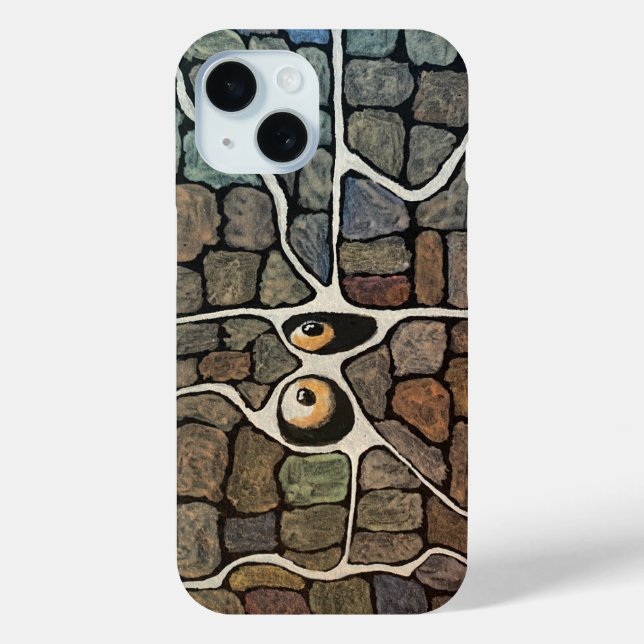 Eyes in the wall iPhone / iPad case (Back)