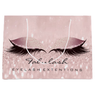 Eyes Lashes Makeup Glitter Wellness SPA Cosmetics Large Gift Bag