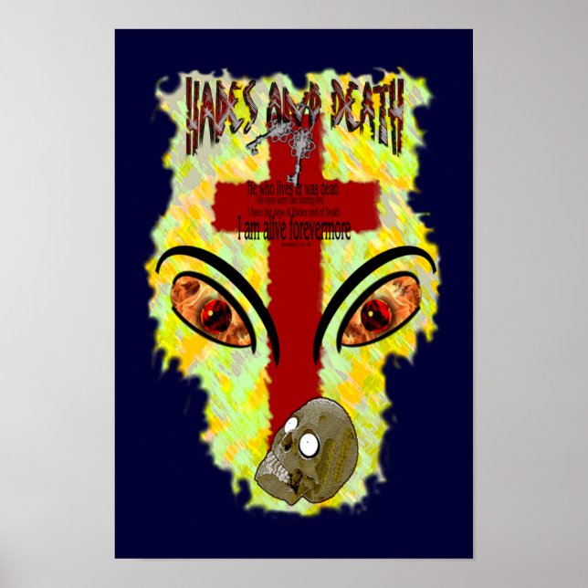 Eyes Like Blazing Fire - Revelation 1:14-18 Poster (Front)