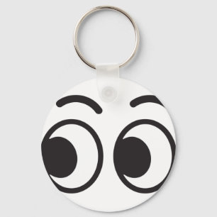 Eyes looking emoji key ring