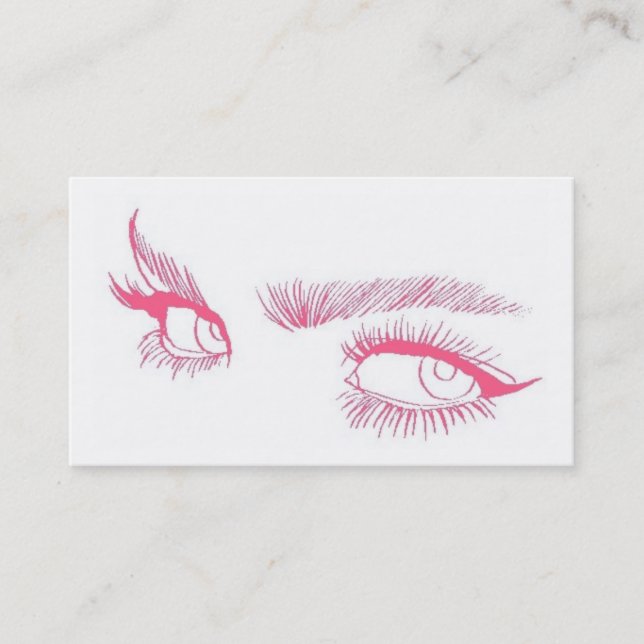 Eyes Makeup Artist Business Card (Front)
