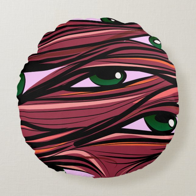 Eyes Monster Round Cushion (Front)