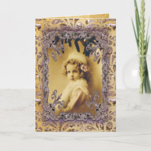 Eyes of a Child  Victorian Holiday Card