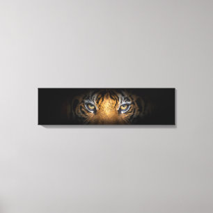 Eyes Of A Tiger Panoramic Canvas Print