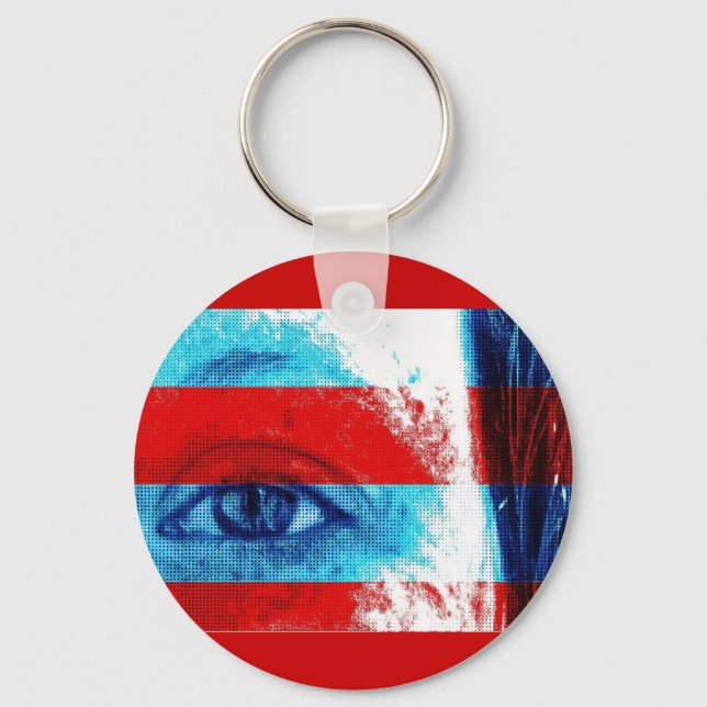 Eyes of America Key Ring (Front)