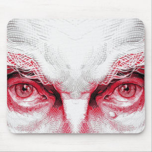 Eyes of Ancient Evil – Red Warning Mouse Mat