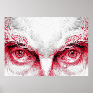 Eyes of Ancient Evil – Red Warning Poster