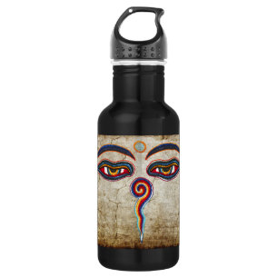Eyes Of Buddha / Augen der Weisheit antique 532 Ml Water Bottle