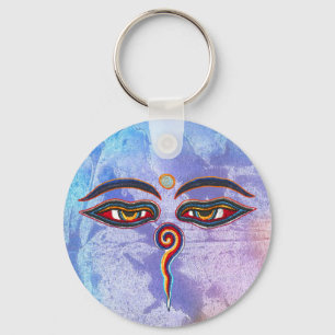 Eyes Of Buddha / Augen der Weisheit Key Ring
