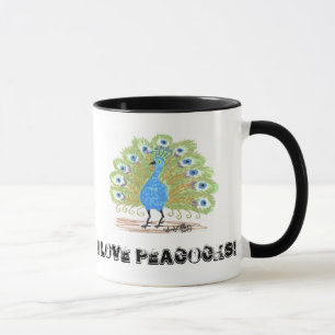 Eyes of India Peacock by Wendy C. Allen Mug
