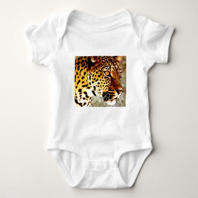 Eyes of Leopard Baby Bodysuit (Front)