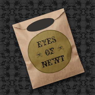Eyes Of Newt Witch's Potion Label Favour Bags