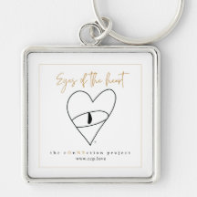 Eyes of the heart keychain