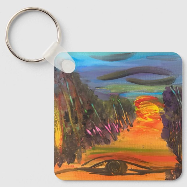 Eyes of the horizon key ring (Front)