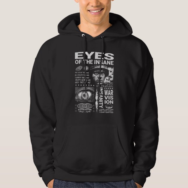 Eyes of the Insane – War Vision Heavy Metal Hoodie (Front)