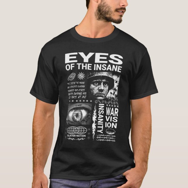 Eyes of the Insane – War Vision Heavy Metal T-Shirt (Front)