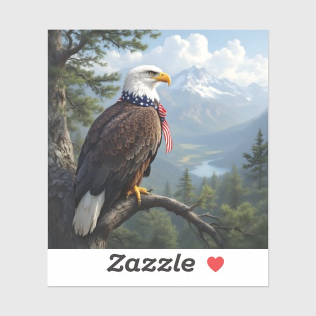 Eyes Of The Sky – Majestic Eagle Portrait Square (Sheet)