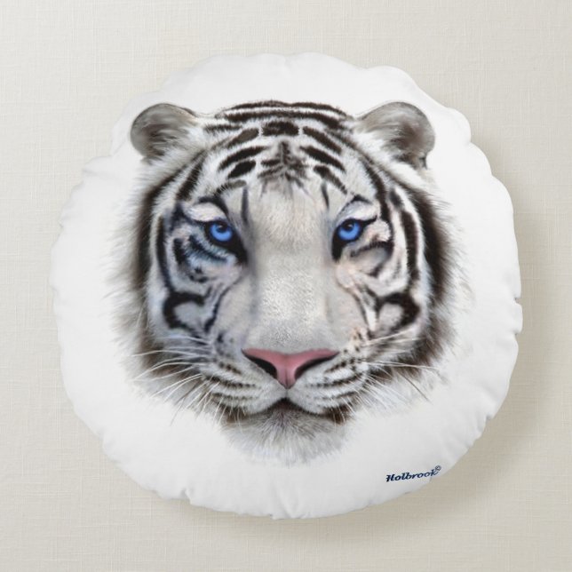 Eyes of the Tiger Round Cushion (Front)
