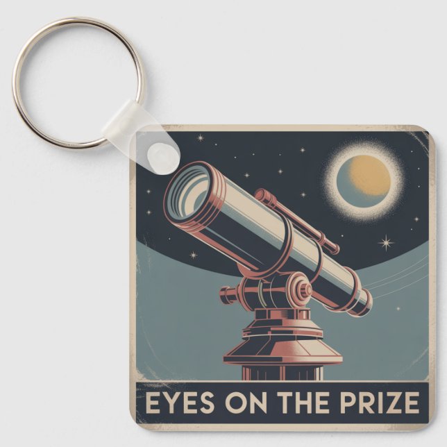 Eyes On The Prize Key Ring (Front)