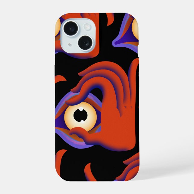 eyes open iPhone 15 case (Back)