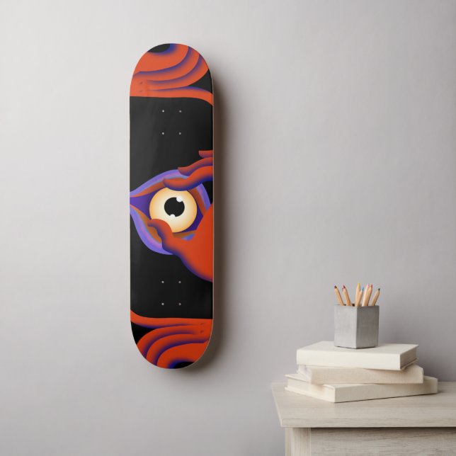eyes open skateboard (Wall Art)