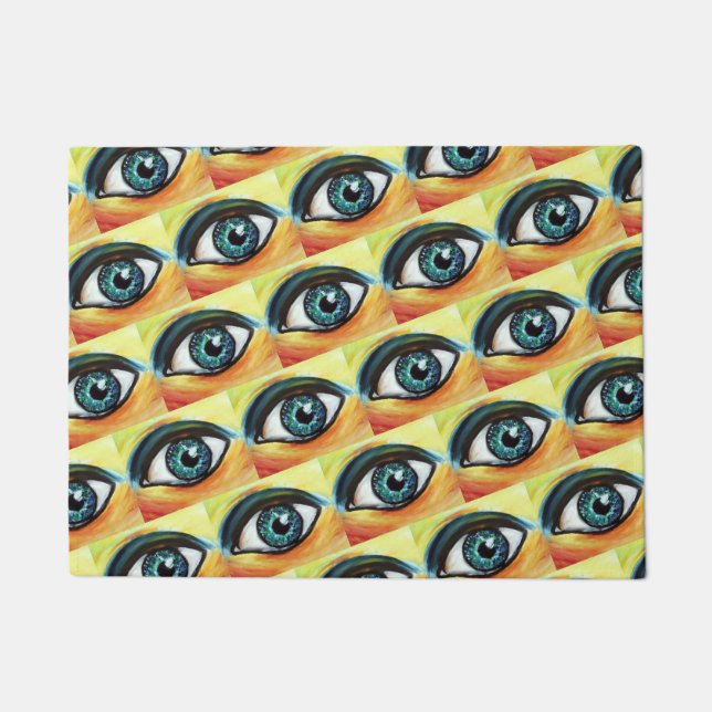 Eyes Painting Doormat (Front)