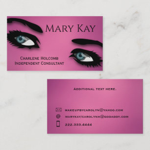 Eyes Pink Makeup  Business Card