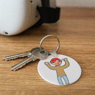 Eyes Popping Out Key Ring